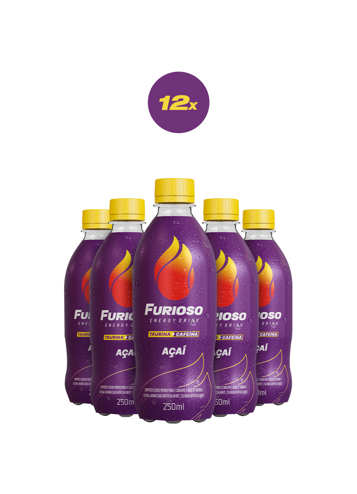 Pack 12 Furioso Açaí 250ml
