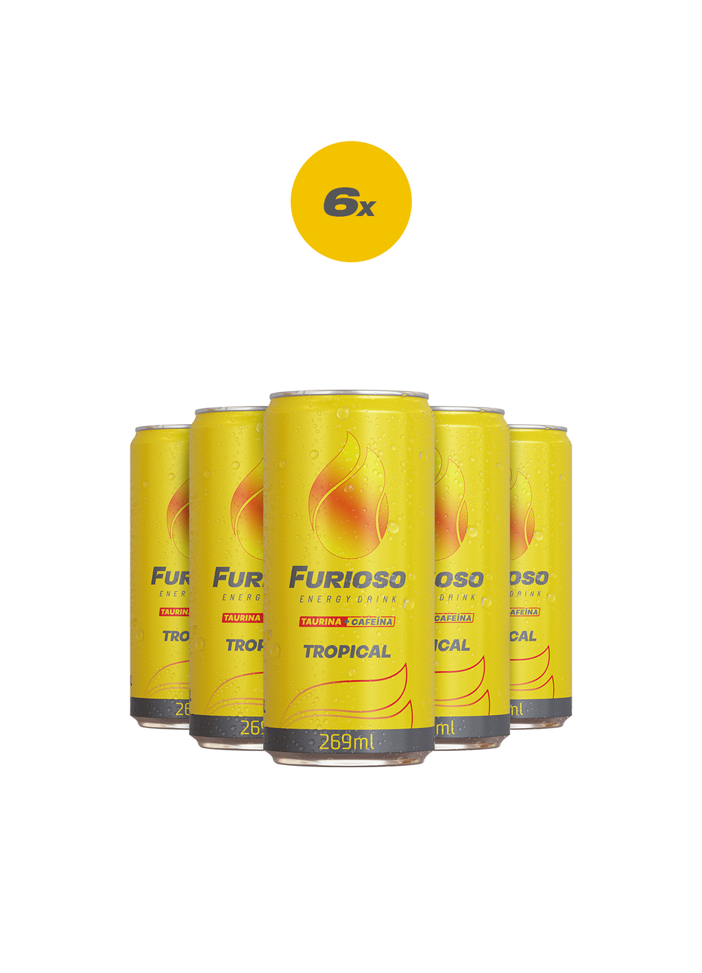 Pack 6 Furioso Tropical 269ml