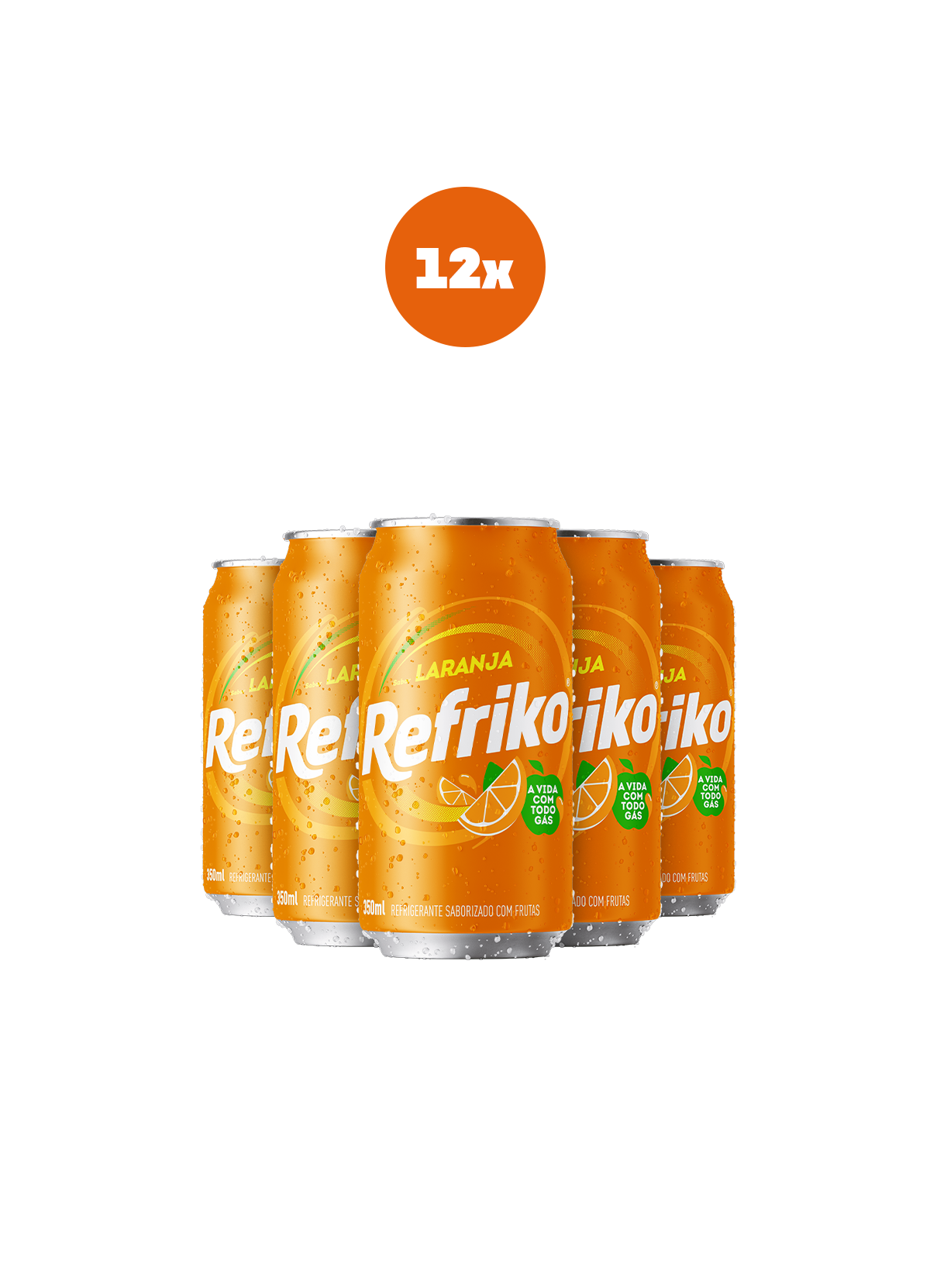 Pack 12 Laranja Refriko 350ml