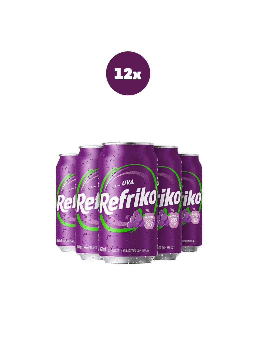 Pack 12 Uva Refriko 350ml