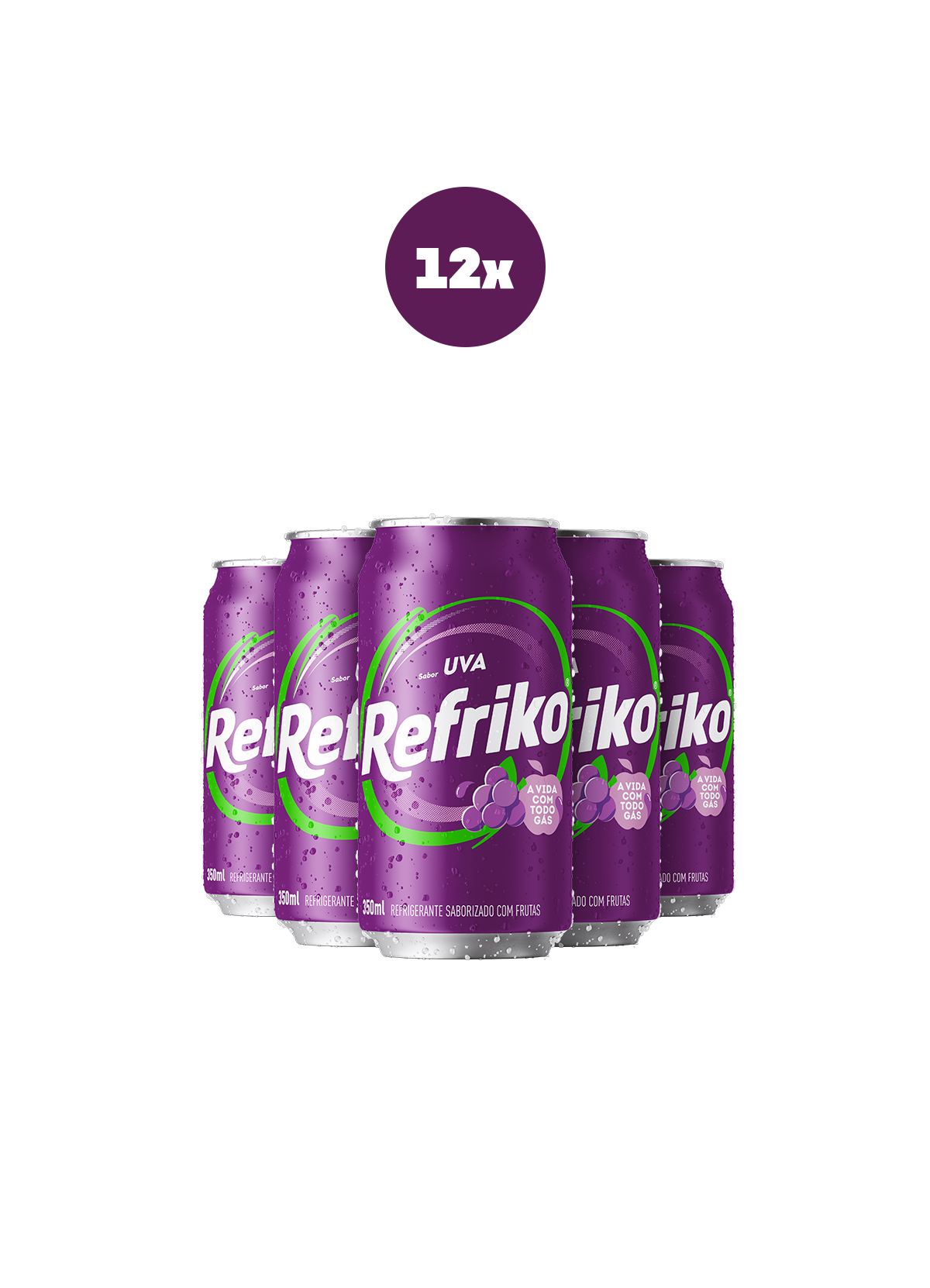 Pack 12 Uva Refriko 350ml